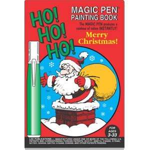    Ho! Ho! Ho! Merry Christmas Magic Pen Painting Book: Toys & Games