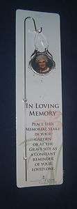   Stake YOU ARE LOVED Photo Frame NEW In Loving Memory Grave Site Garden
