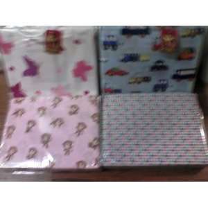 Egyptian Comfort 1200 Childrens Twin Size Sheet Set, Pink with Monkeys 