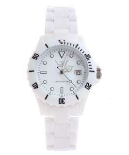 White (White) LTD White Core Sporty Link Watch  250715010  New Look