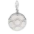 EZ Charms Sterling Silver Soccer Ball Charm