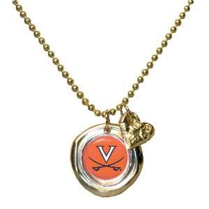 University of Virginia   AVA Collection Ball Chain Necklace  