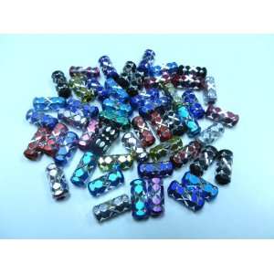 20 Aluminum Metal Tube Beads assorted Colors 13mm Kitchen 