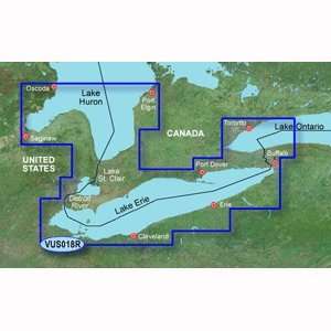  Garmin Vus018R Lake Erie Lake St. Clair Bluechart G2 GPS 