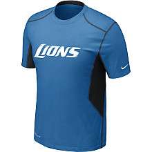 Nike Detroit Lions Sideline Hypercool Speed Dri FIT T Shirt   NFLShop 