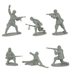   Plastic Army Men: 12 piece set of 54mm Figures   1:32 Scale: Toys
