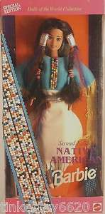 1993 Native American Barbie Second Edition # 11609 ~ Mint In Box 