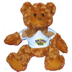   SOCIAL WORKERS R FUN Plush Teddy Bear with BLUE T Shirt Toys & Games