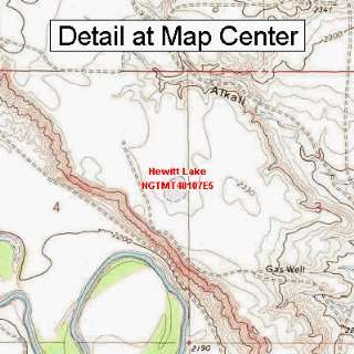  USGS Topographic Quadrangle Map   Hewitt Lake, Montana 