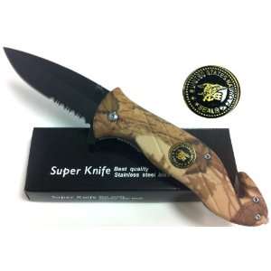 Spring Assisted Opening Navy Seals Rescue Pocket Knife and Rescue Tool 