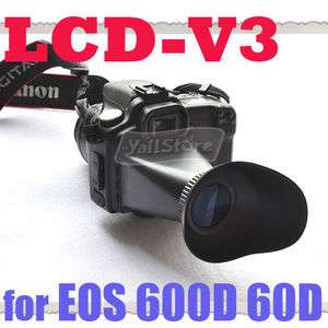 8X LCD viewfinder extender V3 for 3 inch 32 camera Canon 60D 600D 