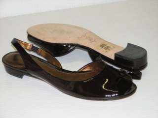 KENNETH COLE OPEN TOE WOMENS FLAT SHOES, BROWN sz 7  