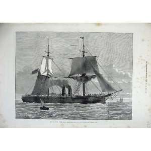    1876 Ironclad Fleet Ship Temeraire Chatham Fine Art