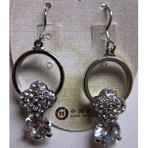Neoglory Earrings   1 Long Dangle Earring Accented with Crystals and 