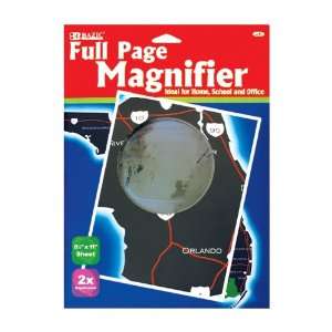  Bazic 2x Full Page Magnifier, 8.5 x 11 Inches (Case of 72 