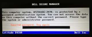 Bios password Unlockdell latitude D400 D410 D420 D430  