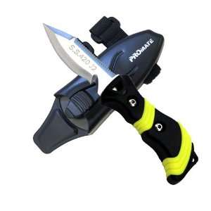   Diving Snorkeling Sharp Tip Stainless Steel Knife (3 Blade) Sports