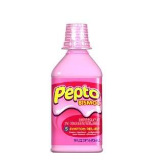  Pepto Bismol Original Liquid 16oz (Quantity of 5): Health 