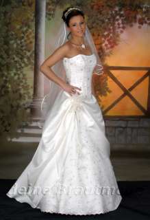 Brautkleid Valerie Hochzeitskleid Schleppe Rock neu 1A  