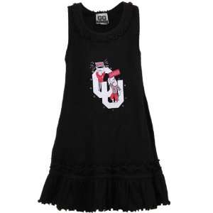   Toddler Girls Black Sooner Jr. Ruffle Tank Dress: Sports & Outdoors
