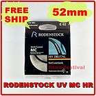 RODENSTOCK UV MC HR 52mm Lens Filter Wide Band Digital 