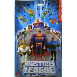   League Basic Figures Superman, Sinestro, Aztec 4.75 Toys & Games