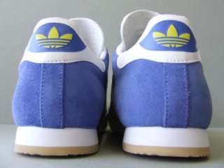 Adidas Samba Super Blau Gelb Hallenfussballschuhe Sneakers 40 2/3 UK 7 