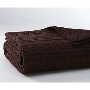   , Pintuck Twin Quilt Chocolate Espresso Brown NEW