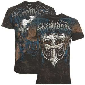 Throwdown Black Headstone Premium T shirt  Sports 