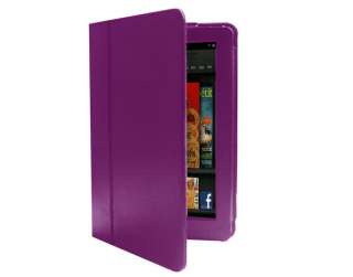Leather Folio Case for  Kindle Fire 7 With 3 in 1 Built in 