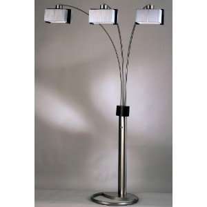   Collection Cascade 3 light Arc Floor Lamp 82h Dk Brw/brs Nckl Home