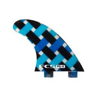 FCS PC 5 Performance Core Surfboard Tri Fin Set   Blue Graphic