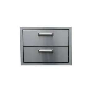  New Pacific 304 Stainless Steel Double Drawers 17 X 12.5 