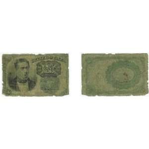   Currency 10 Cents, 5th Issue, FR 1264. Green seal. 