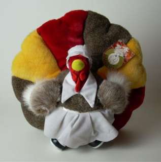Happy Thanksgiving Turkey   People Pals   Stuffed Animal   NWT 