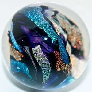 Marble California Glass Twisted w/ Iridescent  