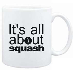  Mug White  ALL ABOUT Squash  Sports