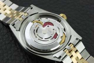 Rolex Mens 18K/SS Datejust 16013 Diamond Dial Watch Quick Set  