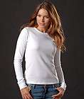 Next Level Ladies T Shirt Poly/Cotton Long Sleeve Thermal Tee Shirt