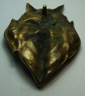 Rare old Devil head with horns bronze ashtray ?  