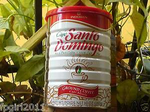 DOMINICAN COFFEE CAFE SANTO DOMINGO 10 OZS X 2 CAN  
