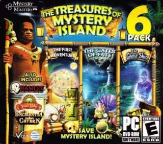   Mystery Island 6 Pack PC DVD find hidden object game collection  