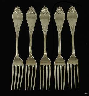 OLD WHITING ARMOR PATTERN STERLING SILVER FORKS  