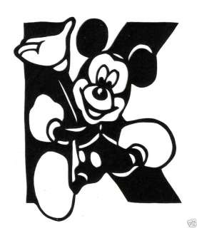 Mickey Mouse Letter K Chinese Paper Cutting ~ Disney  