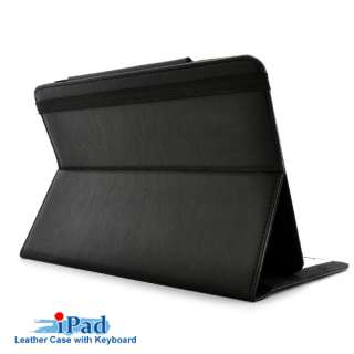 iPad / iPad 2 Leather Case Holder with Keyboard