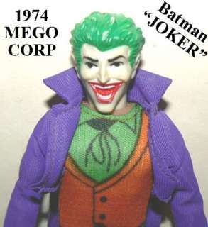 VINTAGE 1974 MEGO BATMAN JOKER FIGURE DC COMICS SUPER HERO ACTION 