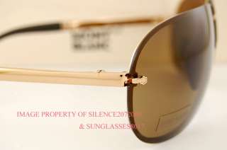 New MONT BLANC Sunglasses MB 220S F80 GOLD PLATED Men  