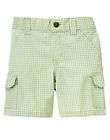 NWT GYMBOREE LITTLE FLY BOY GREEN AND WHITE PLAID SUMMER CARGO SHORTS 