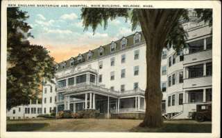 MELROSE MA New England Sanitarium & Hospital Old Postcard  