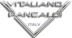 VINTAGE SLIM PANCALDI SILK TIE. HAND MADE IN ITALY. 2.85 wide 